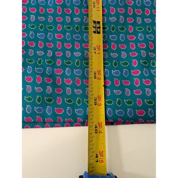 Vintage 80s Talbots Secretary Dress Womens Size 8 Blue Union Made Long Sleeve - Picture 14 of 16